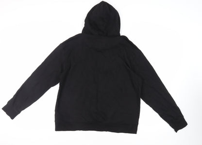 Mens UK Size L H&M Black Pullover Hoodie
