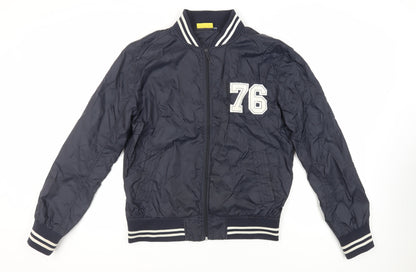 Mens UK Size M Slam Dunk Blue Varsity Jacket