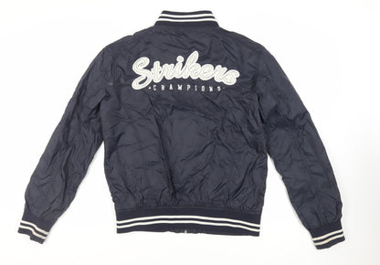 Mens UK Size M Slam Dunk Blue Varsity Jacket