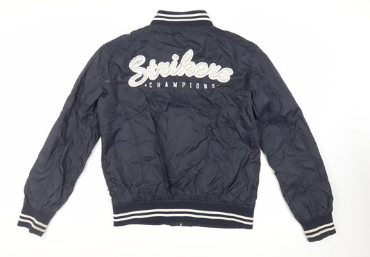 Mens UK Size M Slam Dunk Blue Varsity Jacket