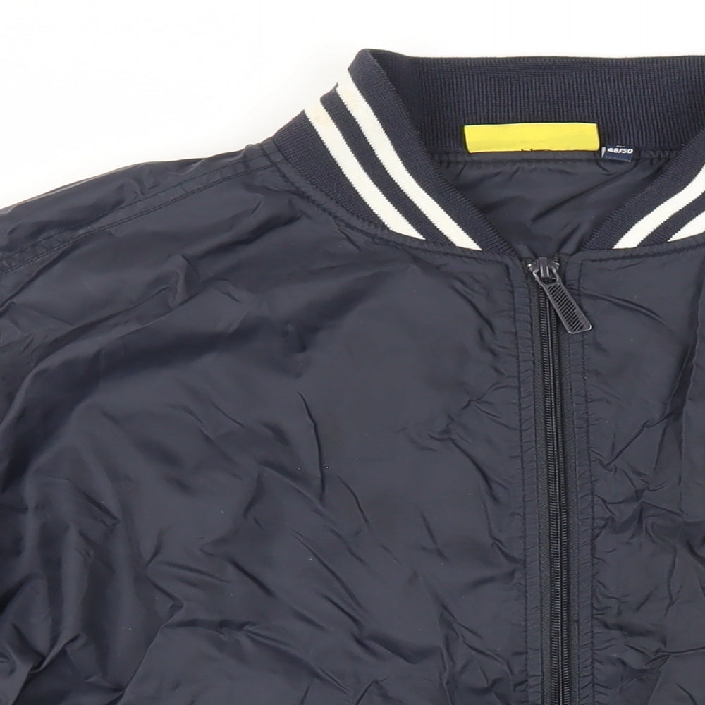 Mens UK Size M Slam Dunk Blue Varsity Jacket