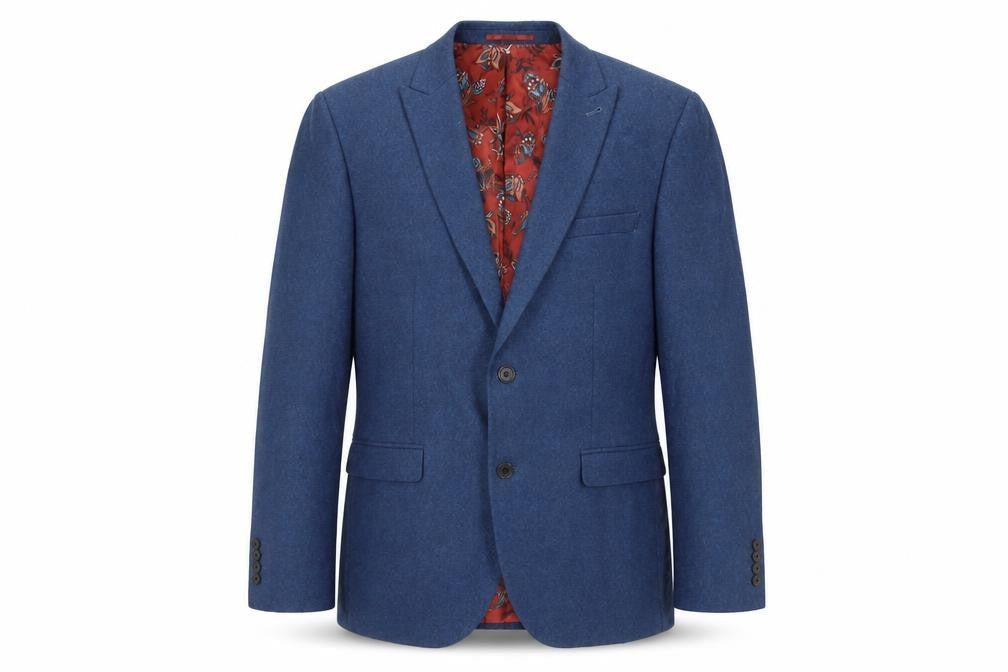 Next Mens Blue Wool Jacket Suit Jacket Size 42 Regular