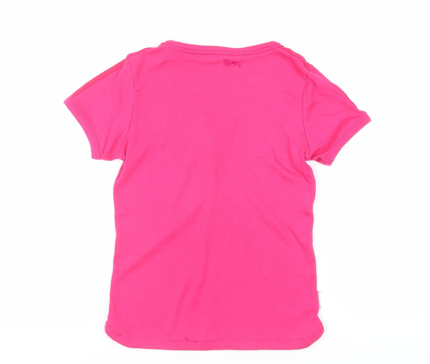 Womens UK Size 12 Lonsdale Pink Basic T-Shirt