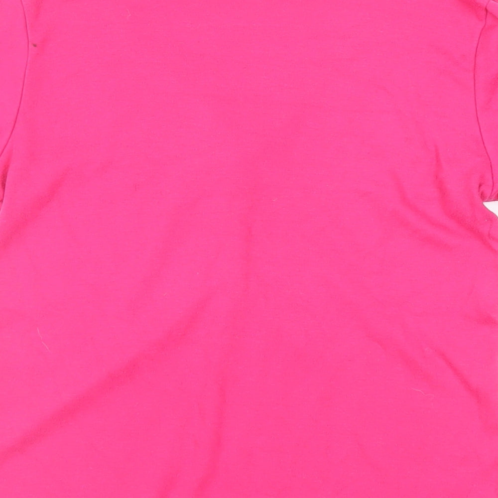 Womens UK Size 12 Lonsdale Pink Basic T-Shirt