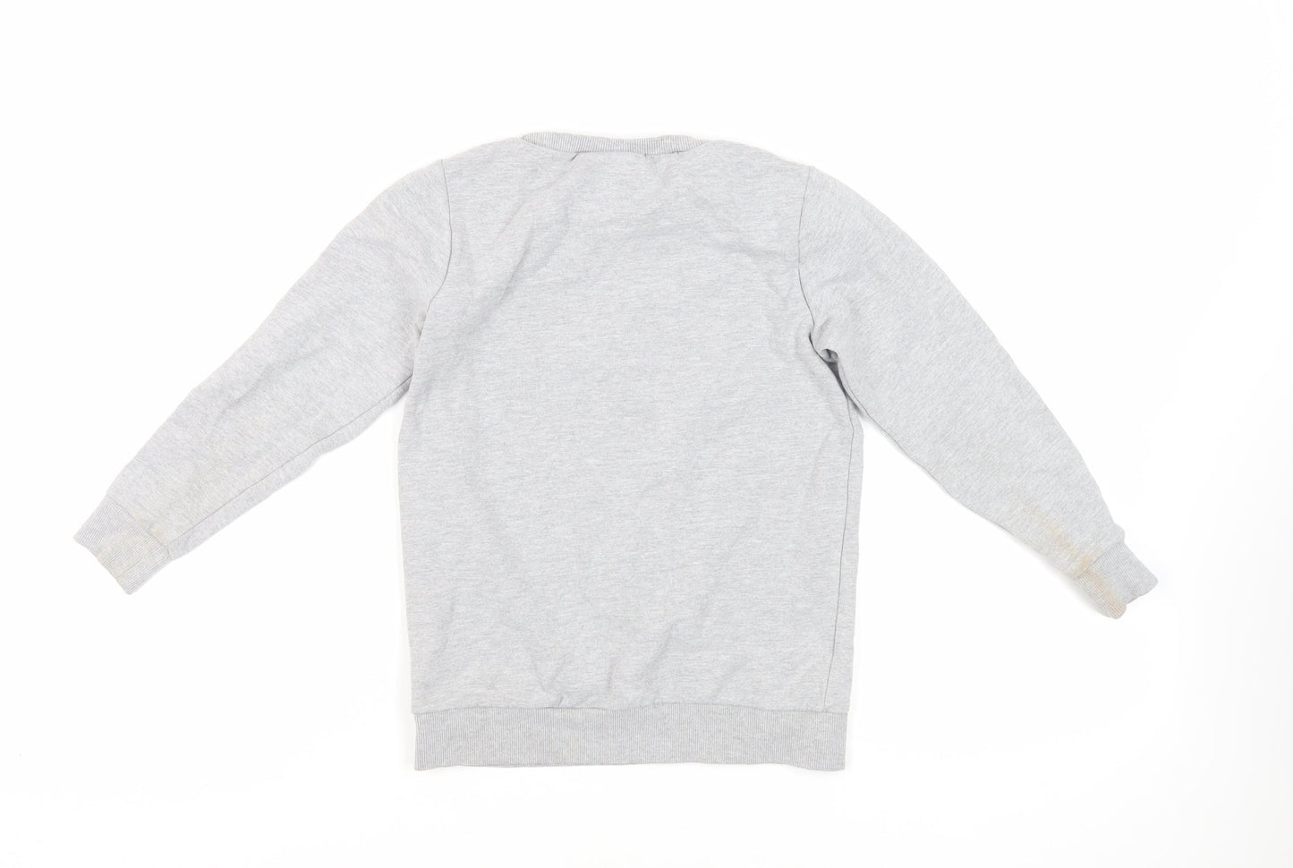 NEXT Girls Grey Cotton Pullover Sweatshirt Size 9 Years Pullover - Minecraft Sequin