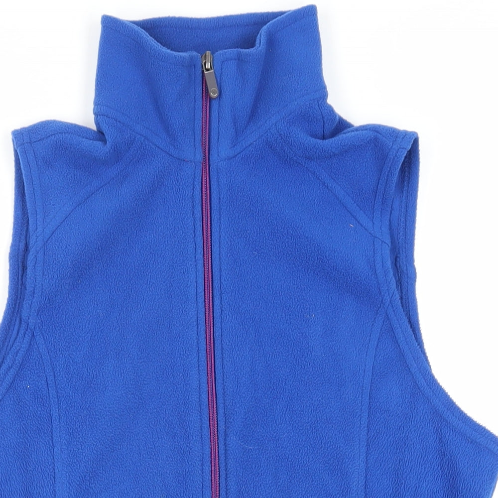 Womens UK Size M Lands' End Blue Gilet