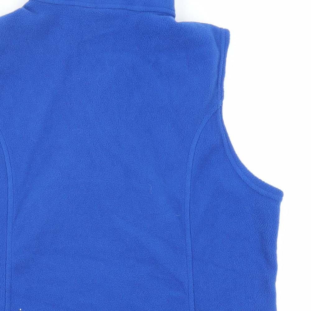 Womens UK Size M Lands' End Blue Gilet