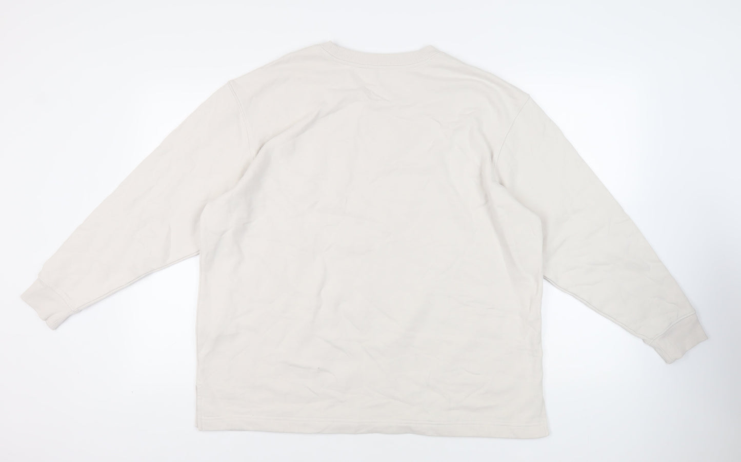 Mens UK Size L Marks and Spencer Ivory Pullover Sweatshirt