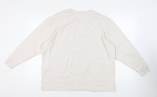 Mens UK Size L Marks and Spencer Ivory Pullover Sweatshirt