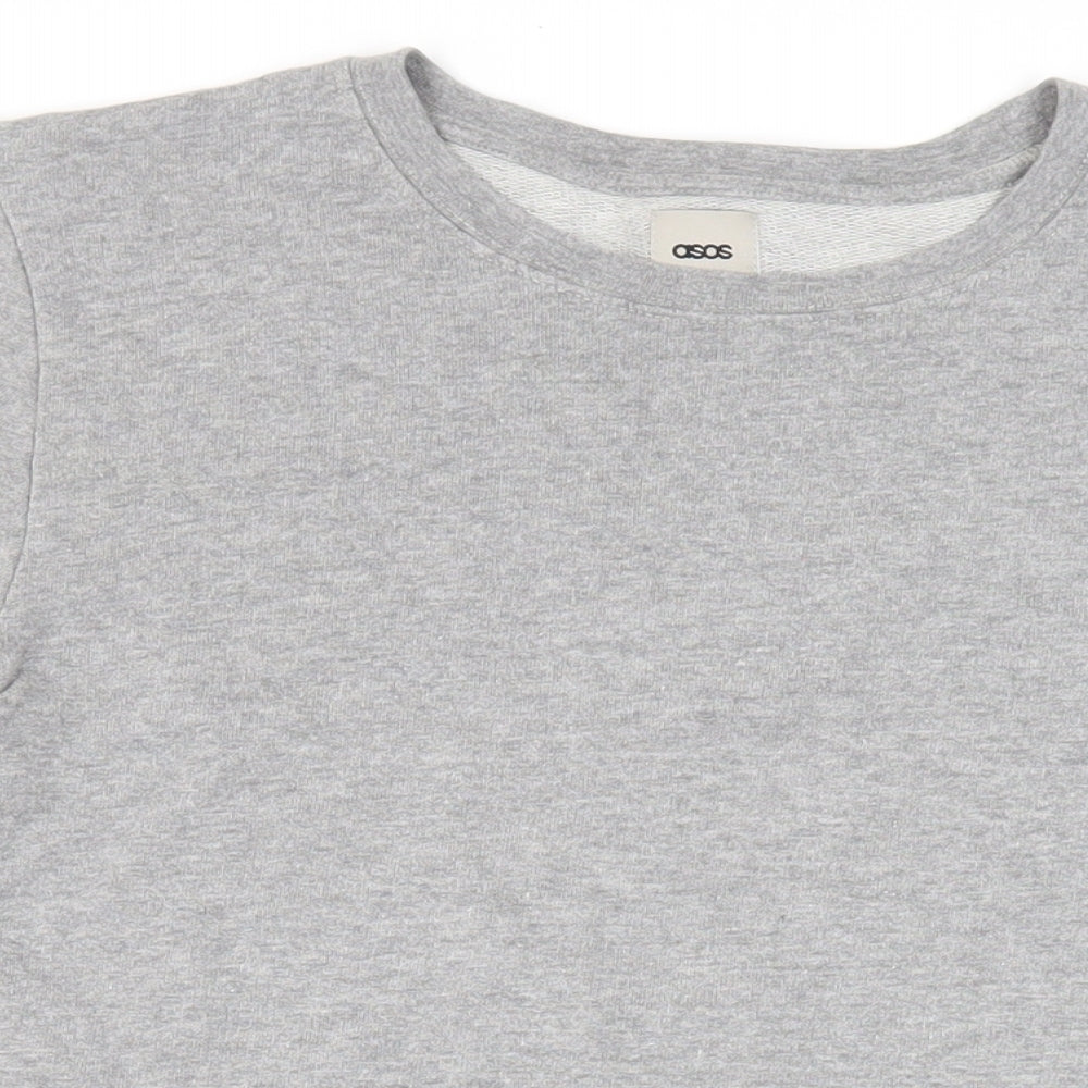 Womens UK Size L ASOS Grey Pullover Sweatshirt