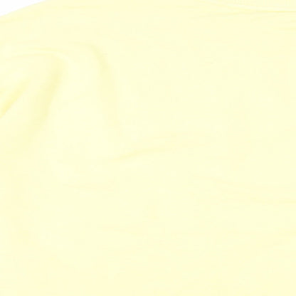 River Island Womens Yellow Cotton Pullover Sweatshirt Size S Pullover