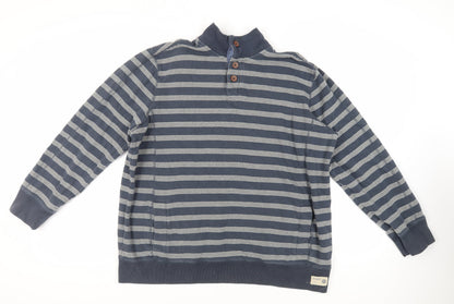 Mens UK Size XL Marks and Spencer Blue Pullover Sweatshirt