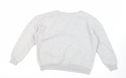 Chelsea Peers Womens Grey Cotton Pullover Sweatshirt Size M Pullover