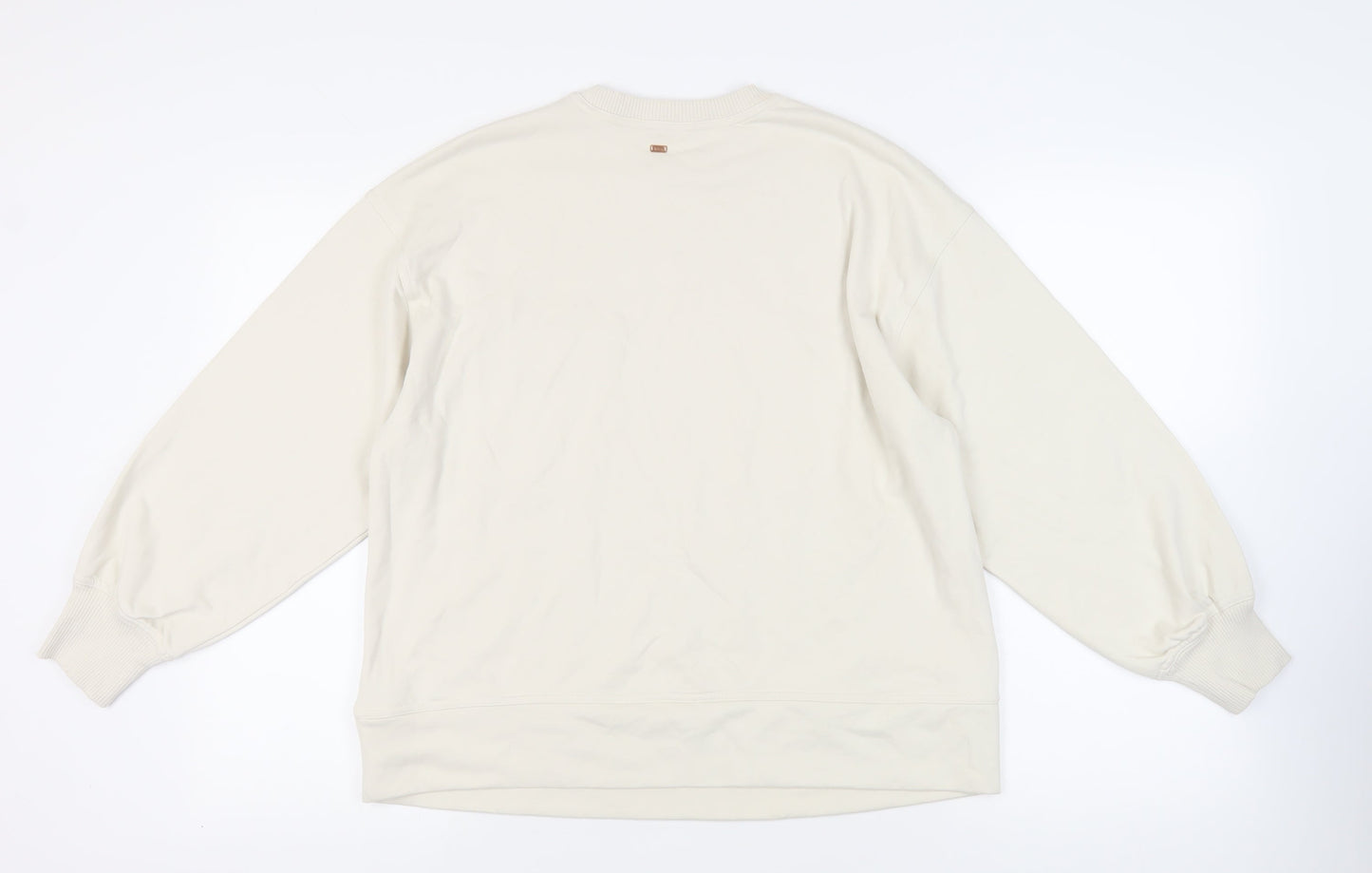 Womens UK Size M Marks and Spencer Ivory Pullover Sweatshirt