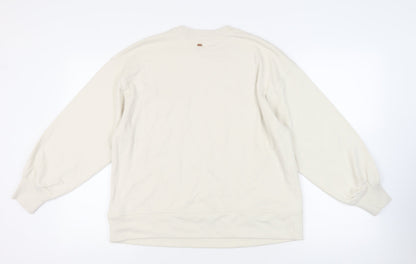 Womens UK Size M Marks and Spencer Ivory Pullover Sweatshirt