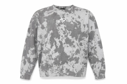 PRETTYLITTLETHING Womens Grey Camouflage Polyester Pullover Sweatshirt Size L Pullover - Logo