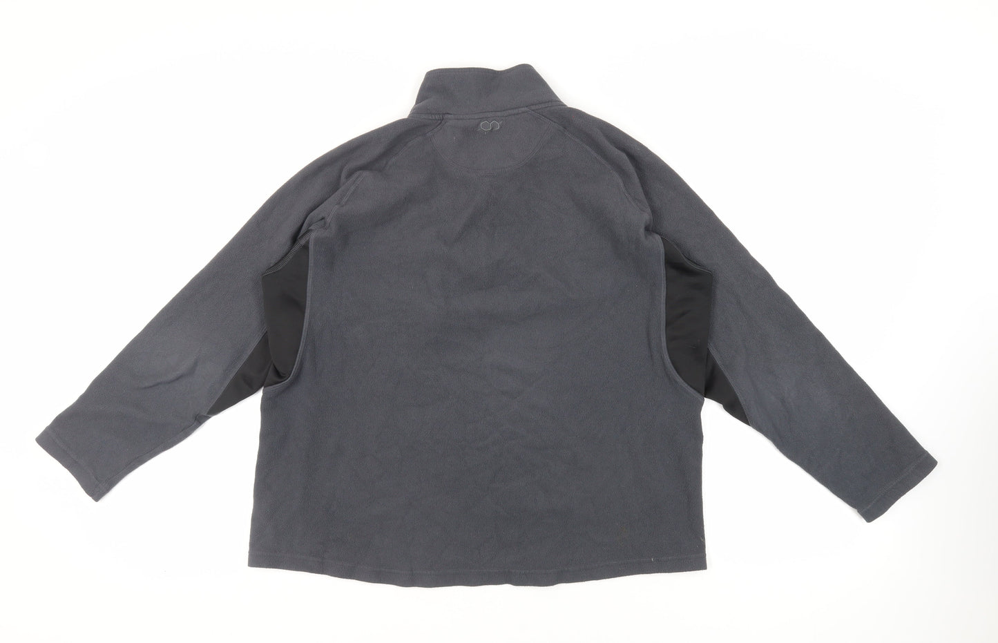 Technicals Womens Grey Polyester Pullover Sweatshirt Size L Zip - Logo