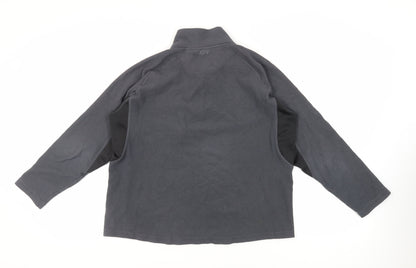 Technicals Womens Grey Polyester Pullover Sweatshirt Size L Zip - Logo