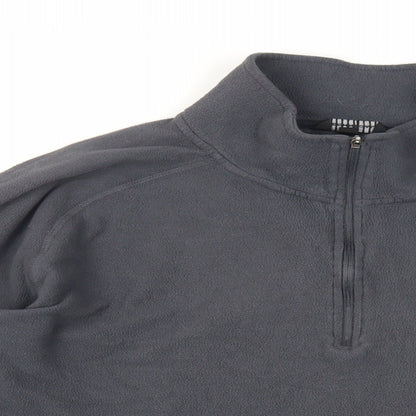 Technicals Womens Grey Polyester Pullover Sweatshirt Size L Zip - Logo