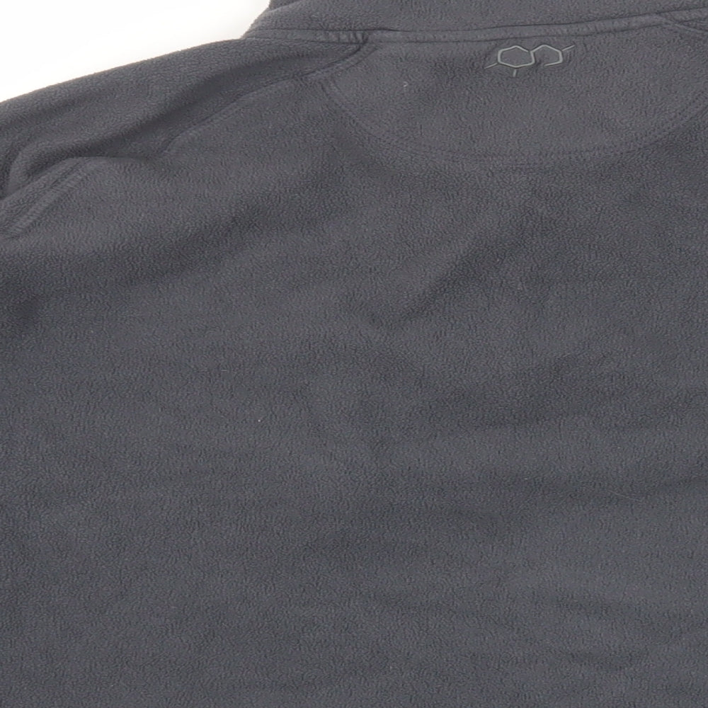 Technicals Womens Grey Polyester Pullover Sweatshirt Size L Zip - Logo