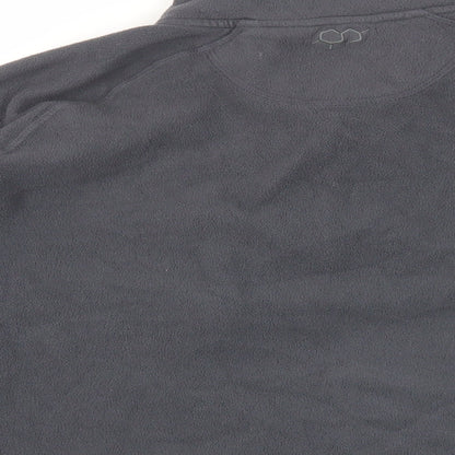 Technicals Womens Grey Polyester Pullover Sweatshirt Size L Zip - Logo