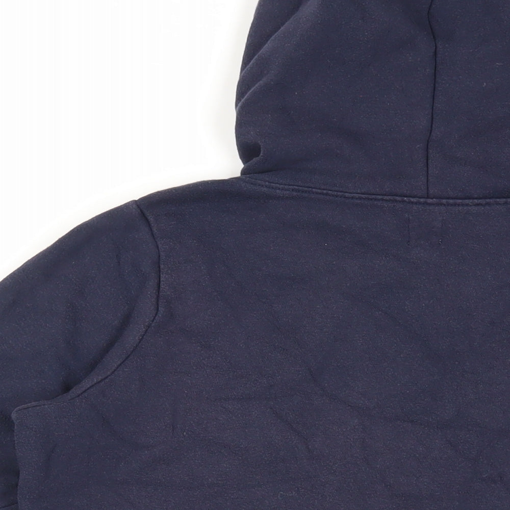 Gap Girls Blue Cotton Pullover Hoodie Size 14-15 Years Pullover - Logo Pockets