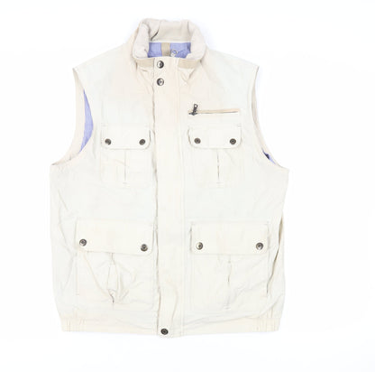 Mens UK Size M Marks and Spencer Beige Gilet