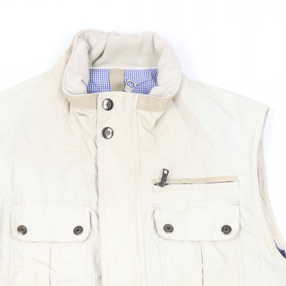 Mens UK Size M Marks and Spencer Beige Gilet