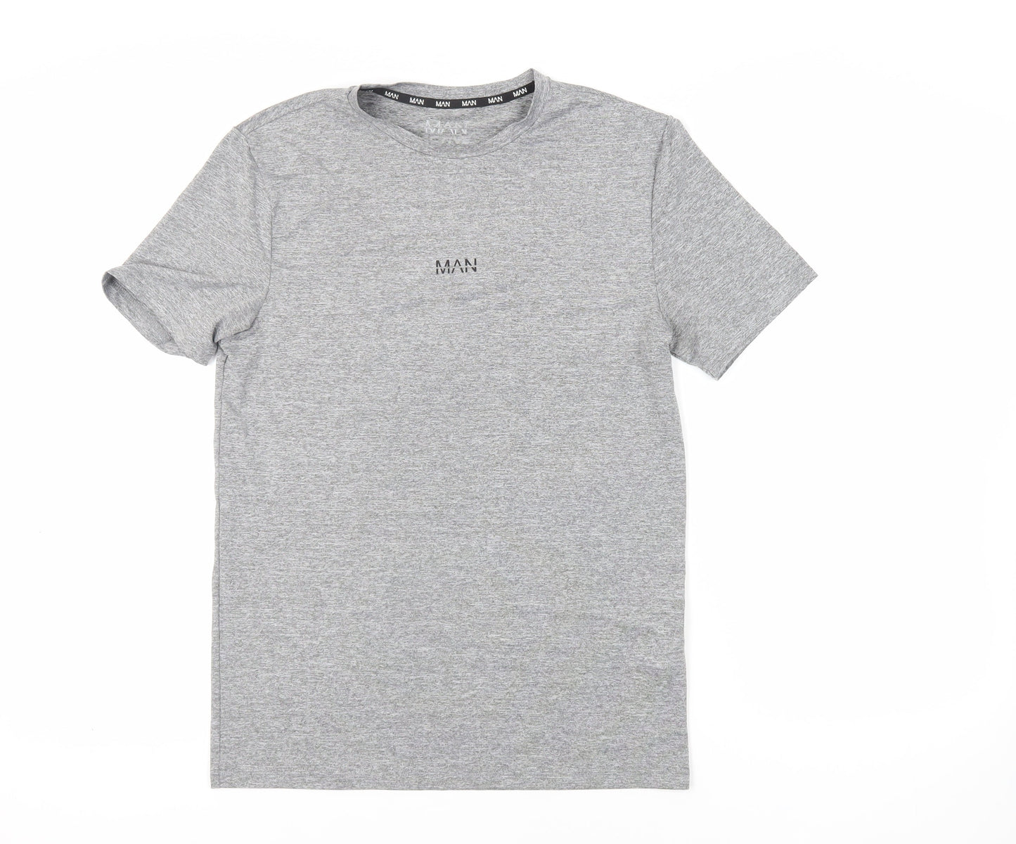 Mens UK Size S Boohoo Man Grey  T-Shirt