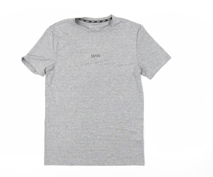 Mens UK Size S Boohoo Man Grey  T-Shirt