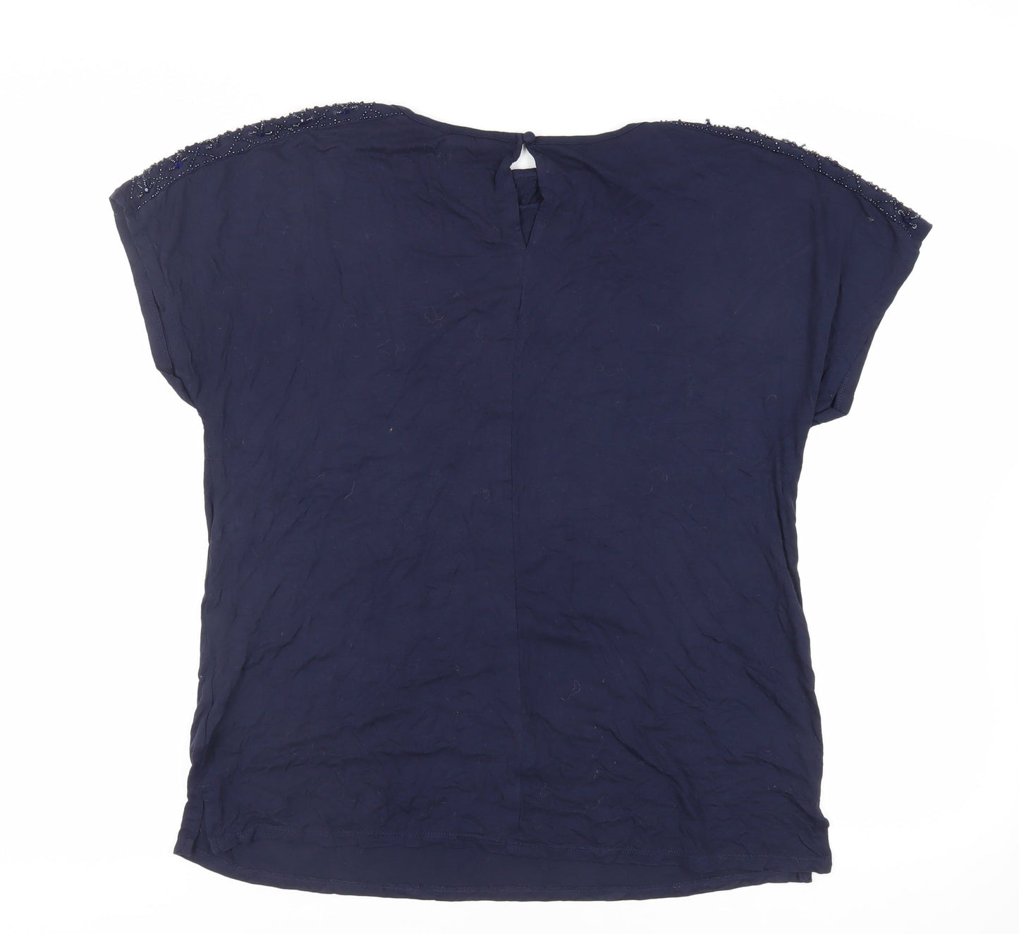 Womens UK Size 14 NEXT Blue Basic T-Shirt