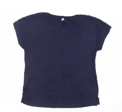 Womens UK Size 14 NEXT Blue Basic T-Shirt