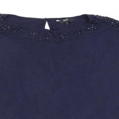 Womens UK Size 14 NEXT Blue Basic T-Shirt