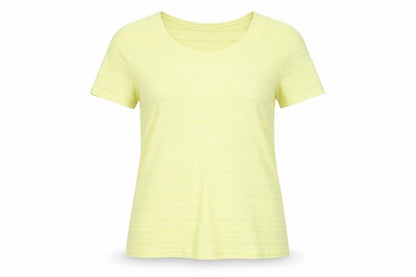 Womens UK Size 12 Per Una Yellow Basic T-Shirt