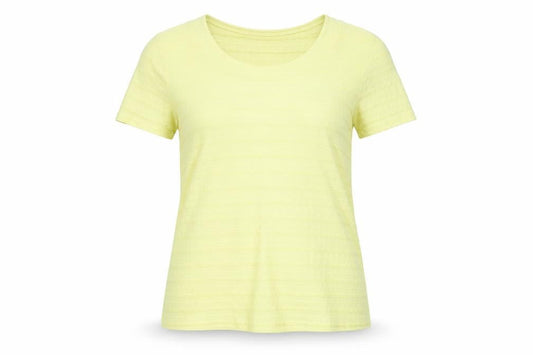 Womens UK Size 12 Per Una Yellow Basic T-Shirt