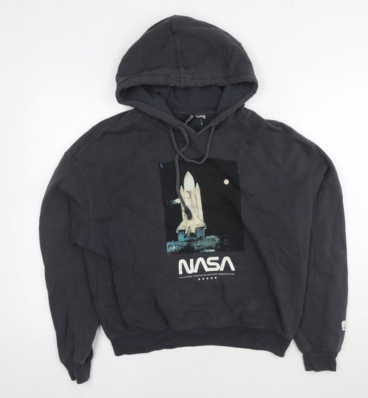 Mens UK Size M Divided by H&M Grey Pullover Hoodie