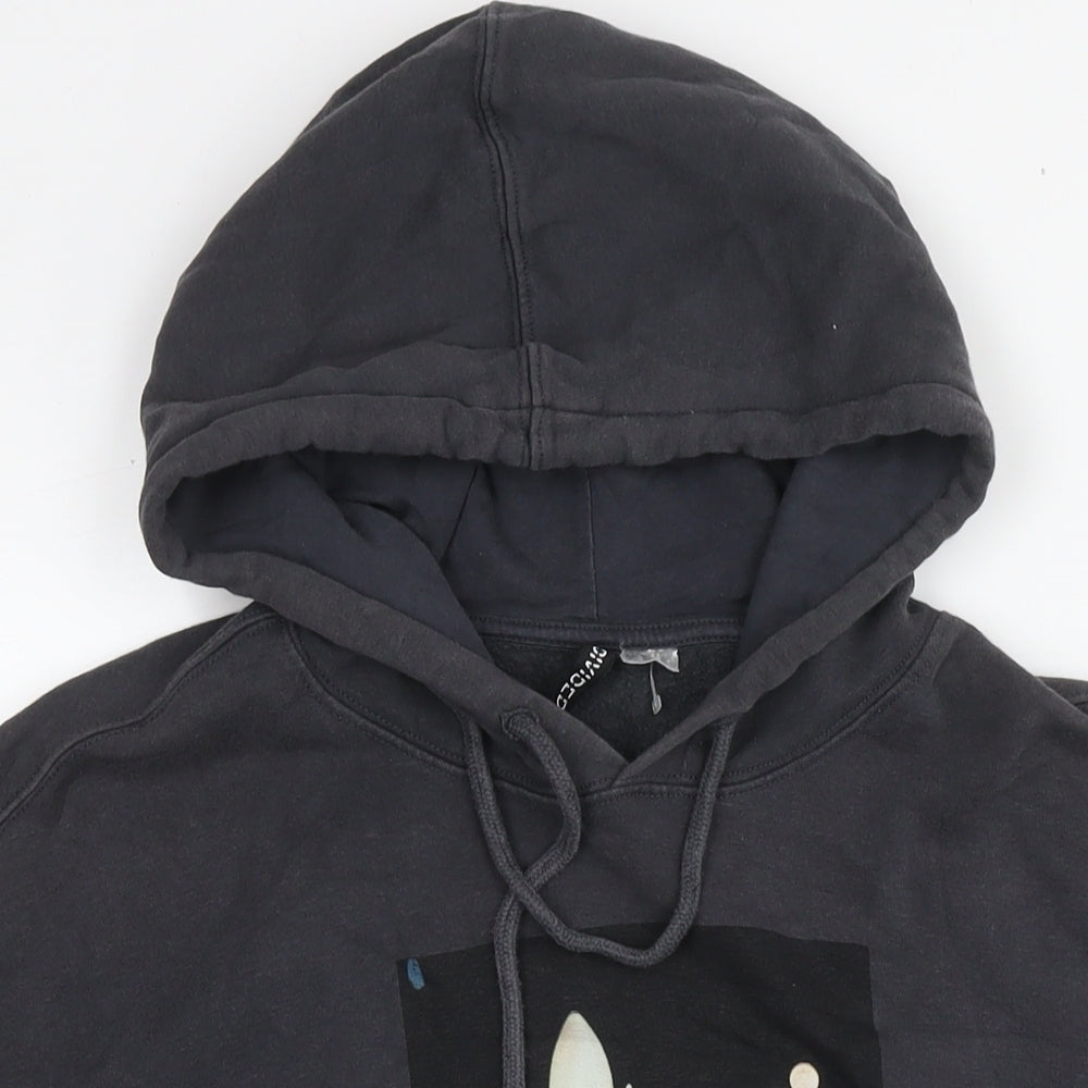 Mens UK Size M Divided by H&M Grey Pullover Hoodie