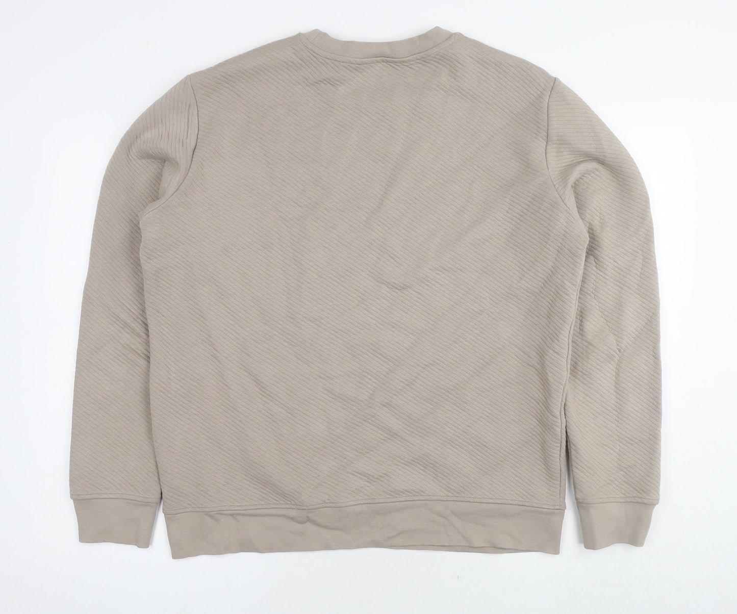 Mens UK Size L Marks and Spencer Beige Pullover Sweatshirt