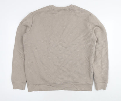 Mens UK Size L Marks and Spencer Beige Pullover Sweatshirt