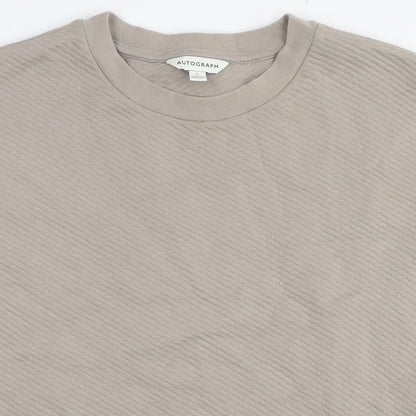 Mens UK Size L Marks and Spencer Beige Pullover Sweatshirt