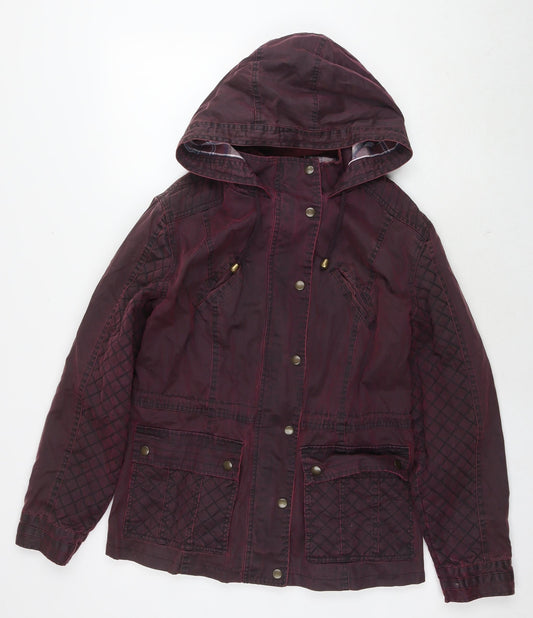 Womens UK Size 14 Marks and Spencer Red Rain Coat