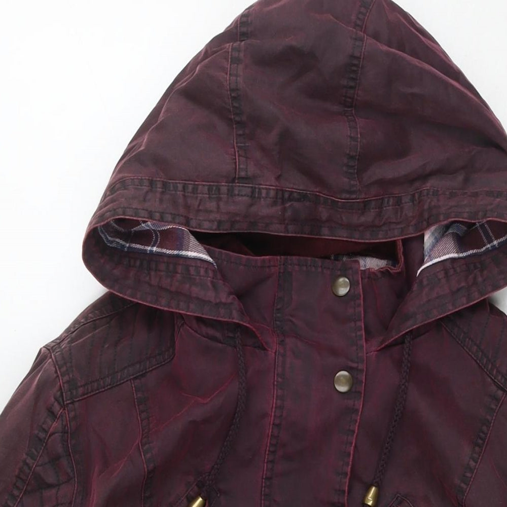Womens UK Size 14 Marks and Spencer Red Rain Coat