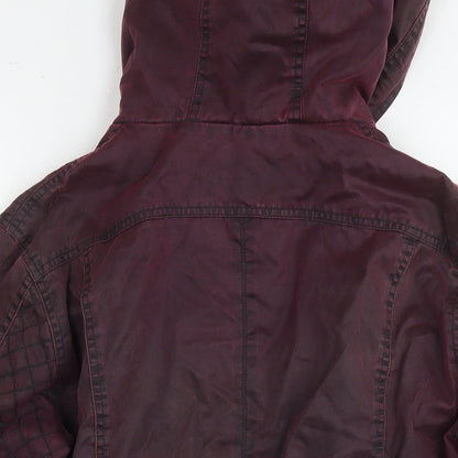 Womens UK Size 14 Marks and Spencer Red Rain Coat