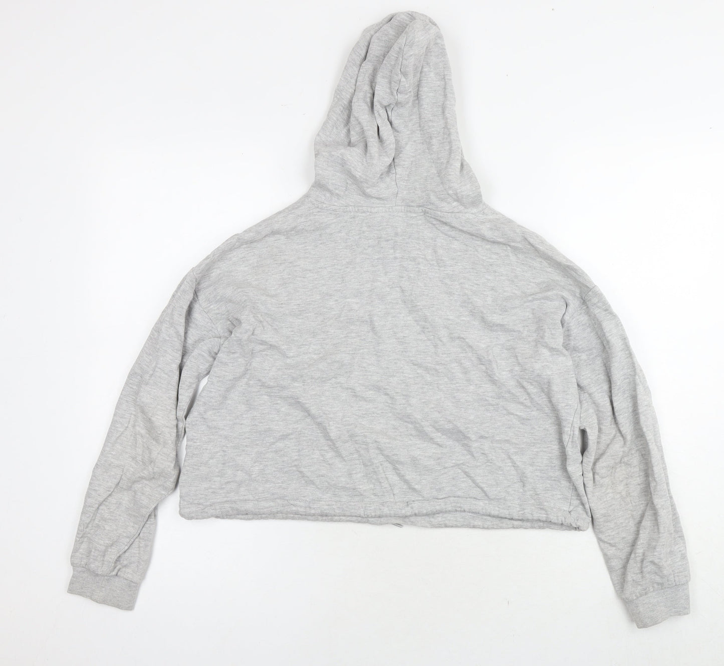 H&M Girls Grey Cotton Pullover Hoodie Size 12-13 Years Pullover - New York Cropped