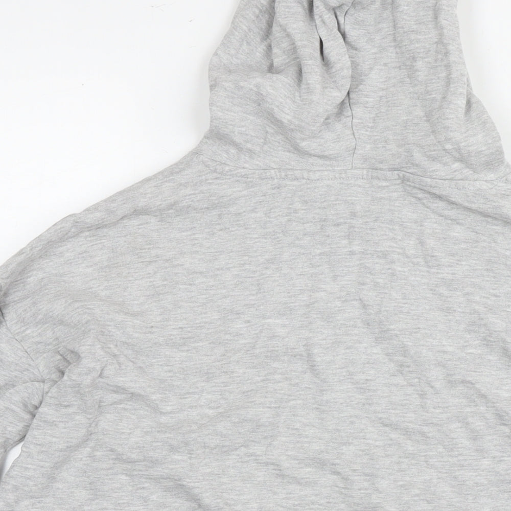 H&M Girls Grey Cotton Pullover Hoodie Size 12-13 Years Pullover - New York Cropped