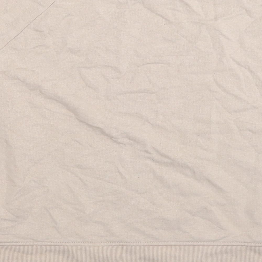 H&M Womens Beige Cotton Pullover Sweatshirt Size M Pullover