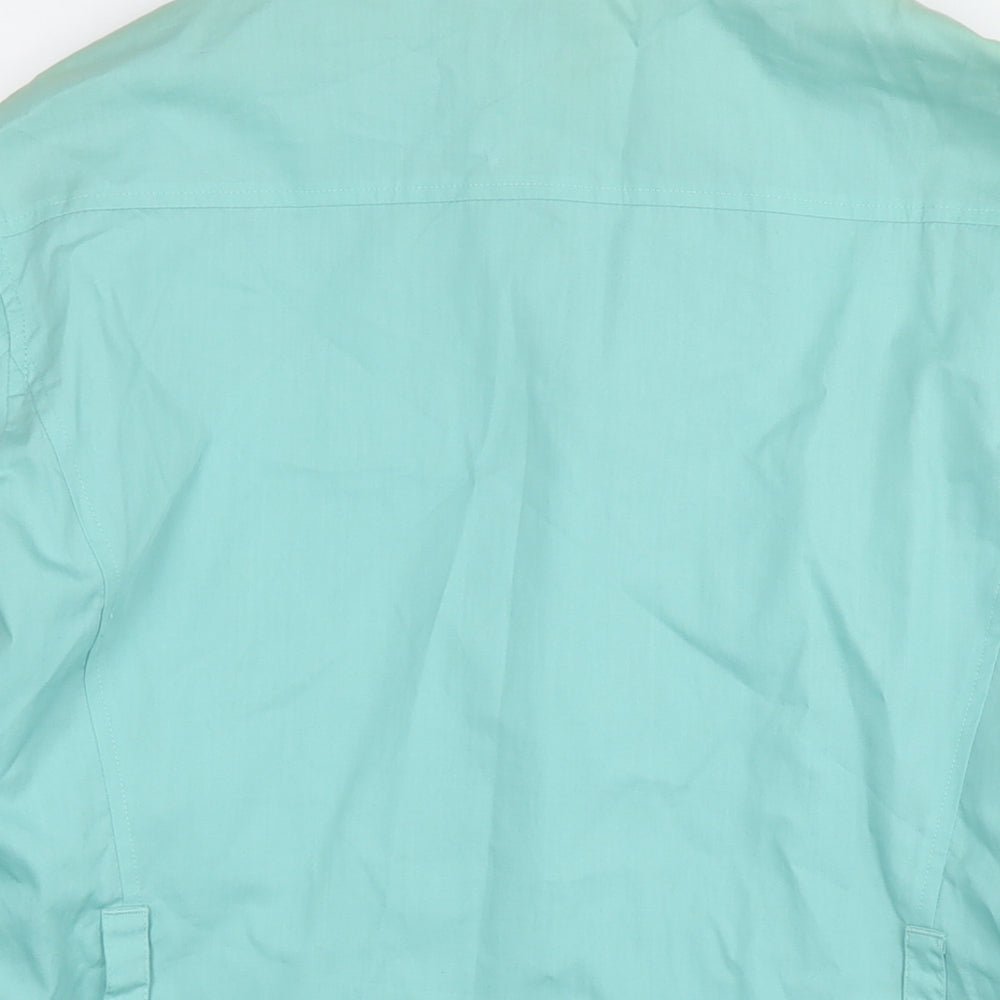 October Womens Blue Parka Coat Size 18 Zip