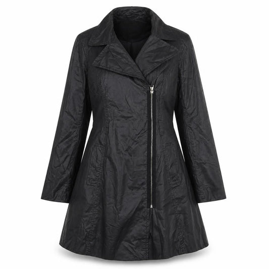 Womens UK Size 10 Dorothy Perkins Black Overcoat