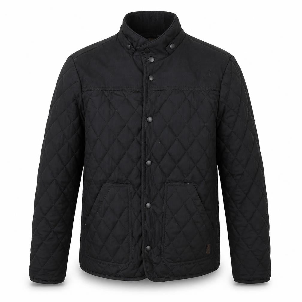 Mens UK Size S River Island Black Quilted Coat