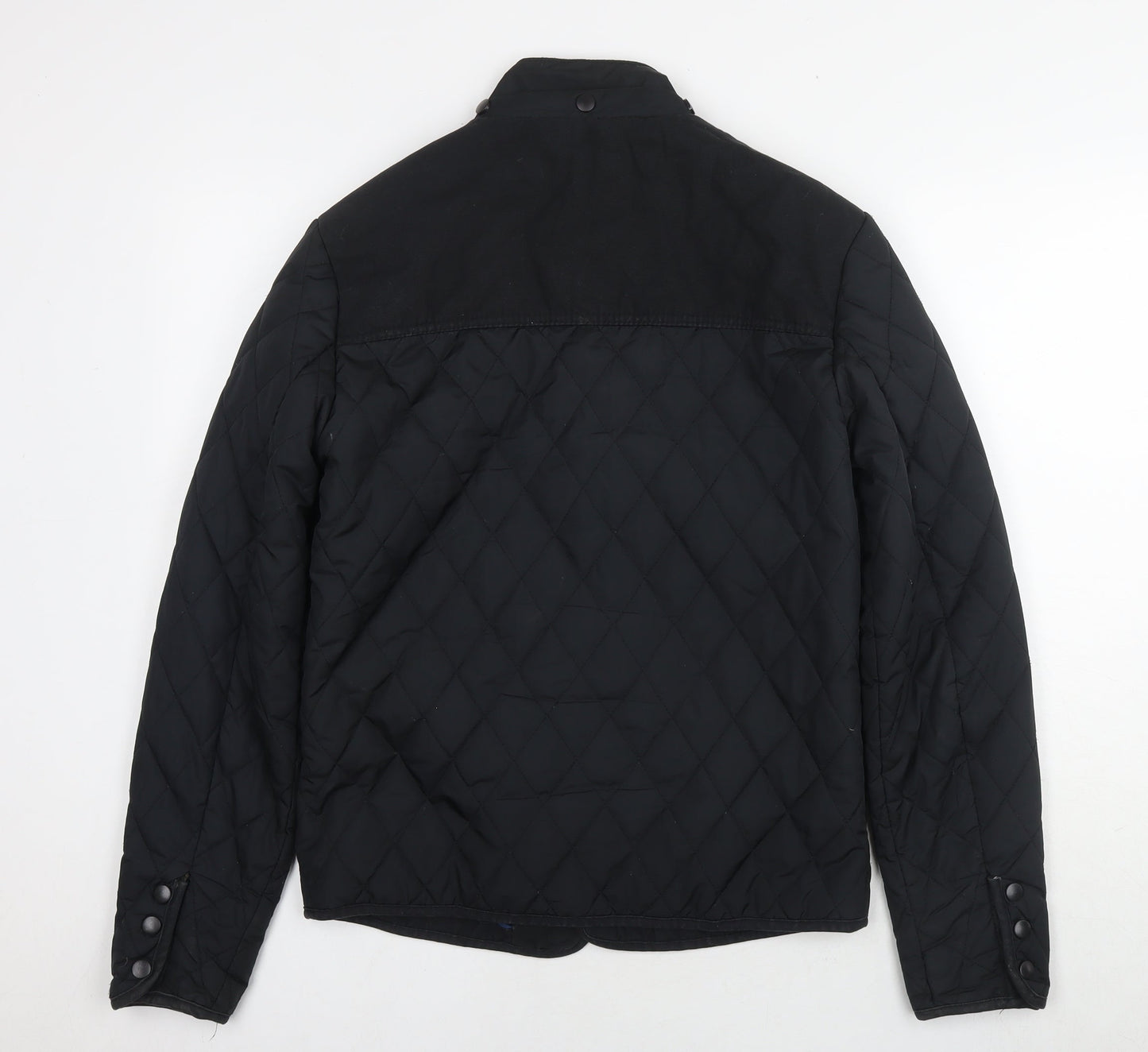 Mens UK Size S River Island Black Quilted Coat